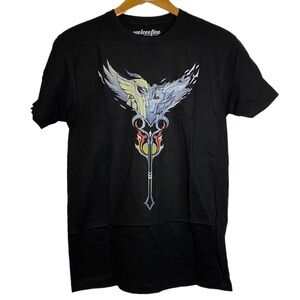 We Love Fine DOTA 2 Righteous Vengeance Graphic Black Crew Neck T-Shirt Small